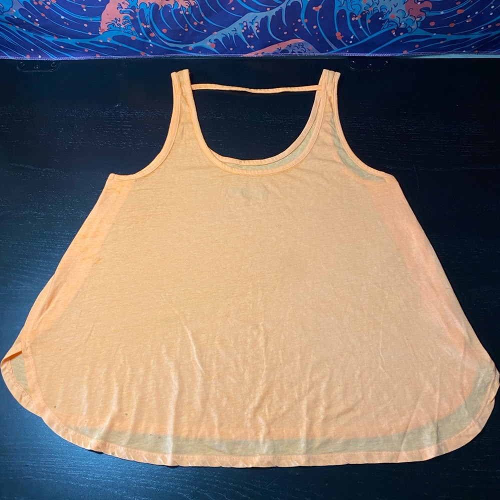City Streets Light Orange Racerback Flow Tank